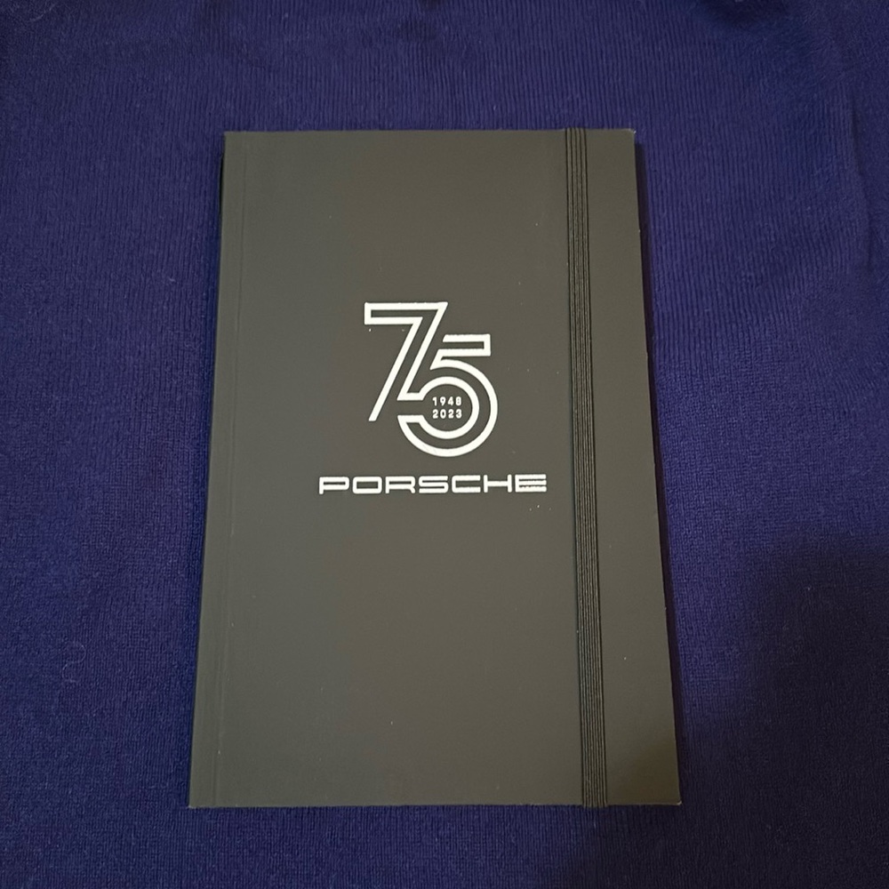 Porsche 75th Anniversary notebook